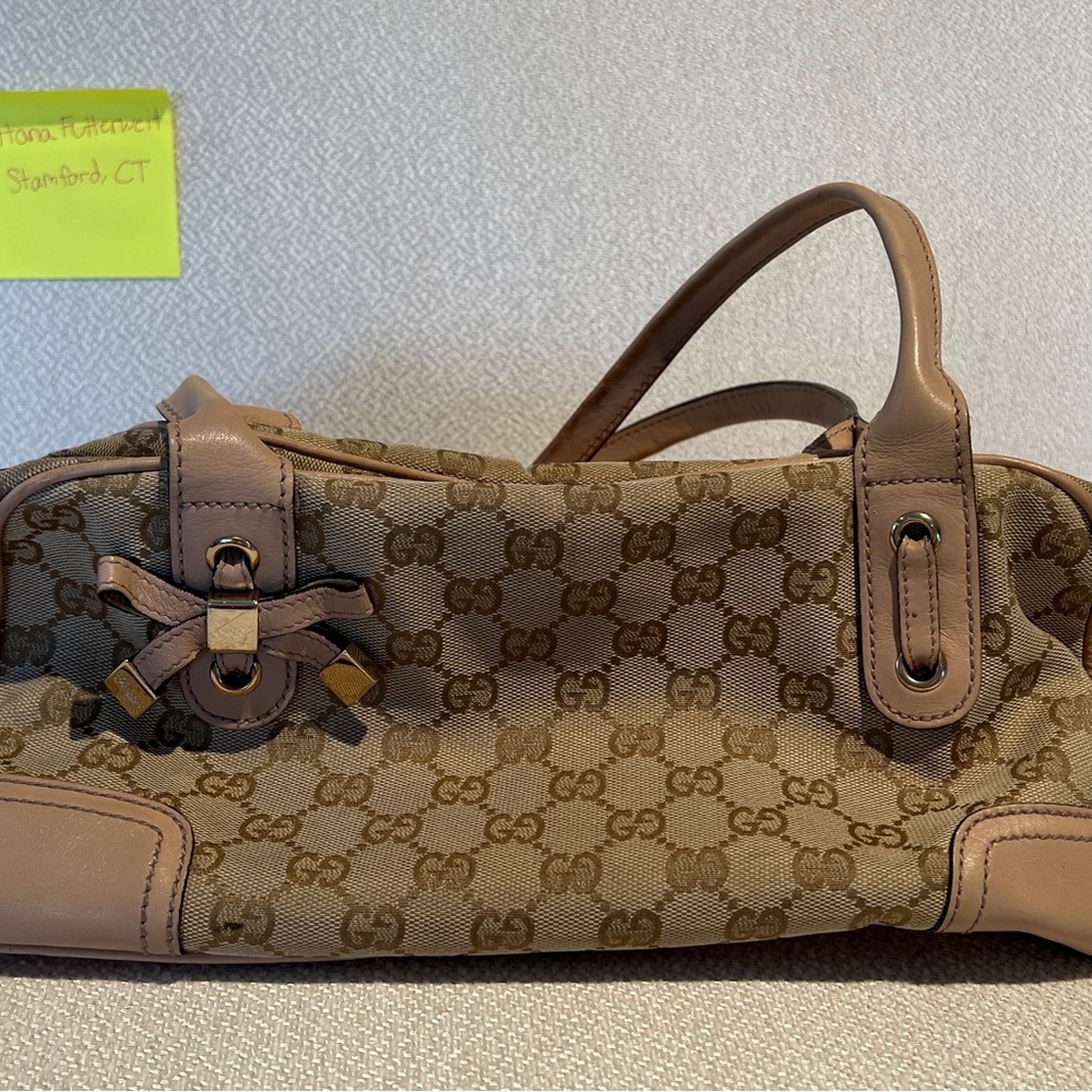 Gucci monogram canvas bag